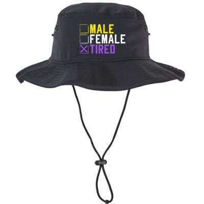 Asexual Transexual Lgbt Pride Gift Tired Non Binary Legacy Cool Fit Booney Bucket Hat