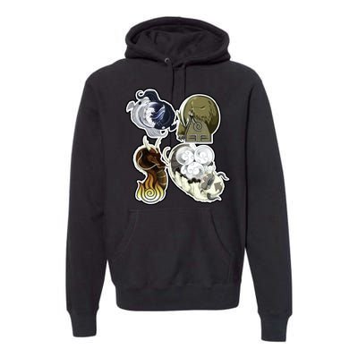 ATLA First Benders Nation Symbols Premium Hoodie