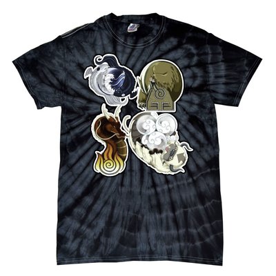 ATLA First Benders Nation Symbols Tie-Dye T-Shirt