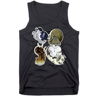 ATLA First Benders Nation Symbols Tank Top