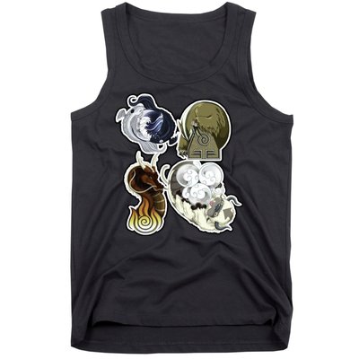 ATLA First Benders Nation Symbols Tank Top