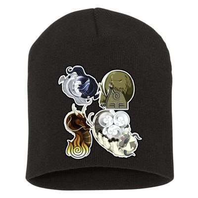 ATLA First Benders Nation Symbols Short Acrylic Beanie