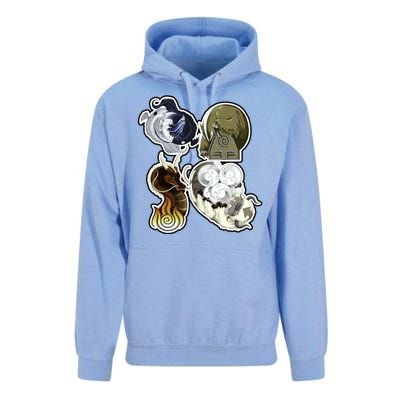 ATLA First Benders Nation Symbols Unisex Surf Hoodie