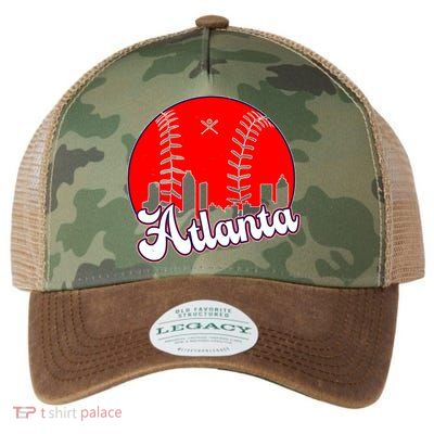 Atlanta Baseball ATL Skyline Legacy Tie Dye Trucker Hat