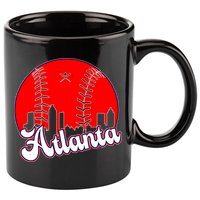 Atlanta Baseball ATL Skyline 11oz C Handle Ceramic Mug