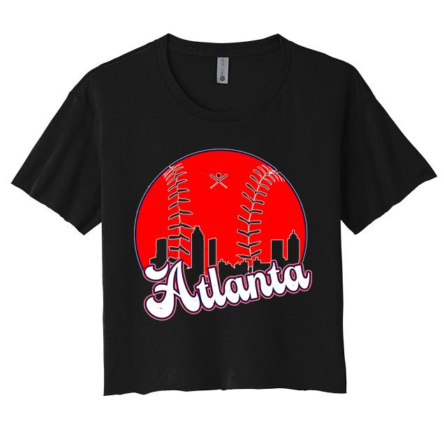 Atlanta Baseball ATL Skyline Crop Top