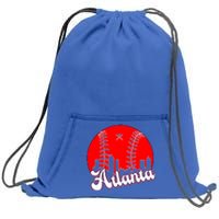 Atlanta Baseball ATL Skyline Sweatshirt Cinch Pack Bag