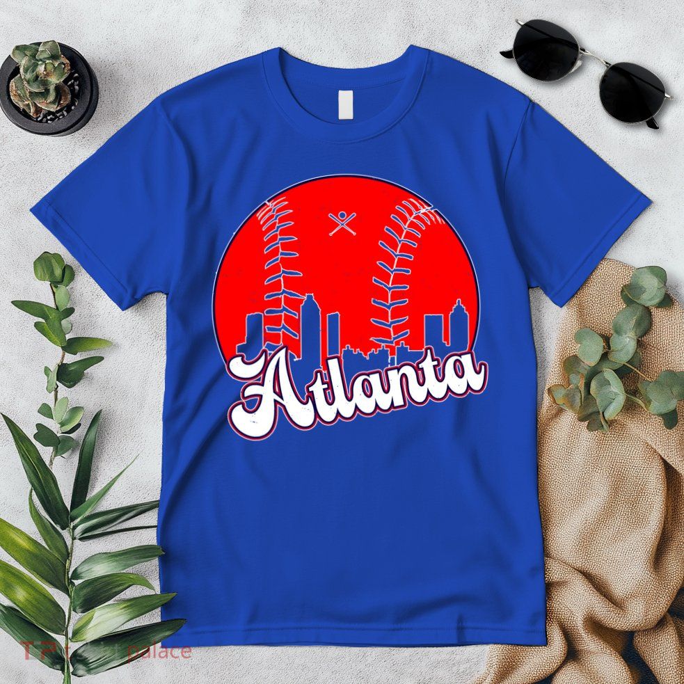 Atlanta Baseball ATL Skyline Premium T-Shirt