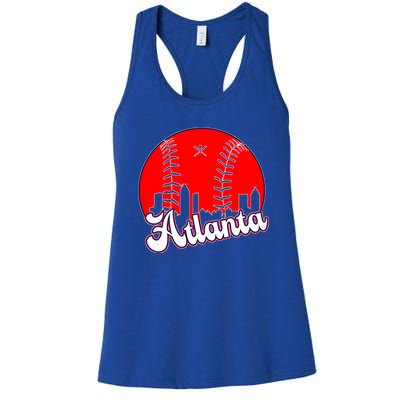 Atlanta Baseball ATL Skyline Women's Racerback Tank