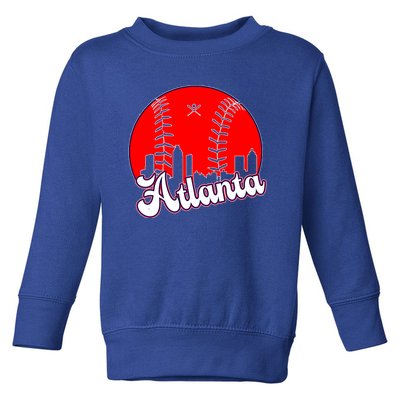 Atlanta Baseball ATL Skyline Toddler Sweatshirt