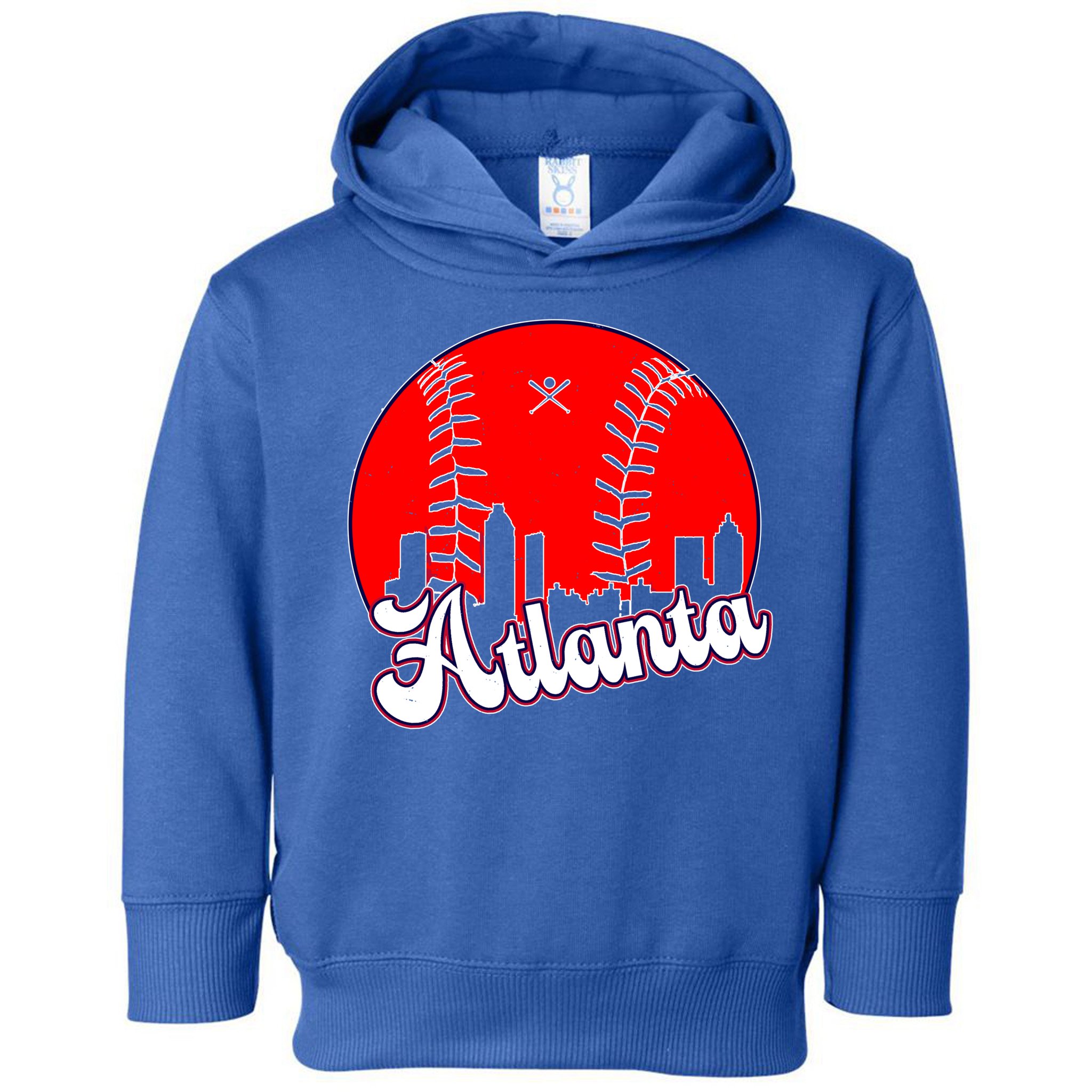 Atlanta Baseball ATL Skyline Toddler Hoodie
