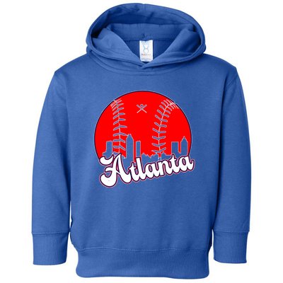 Atlanta Baseball ATL Skyline Toddler Hoodie