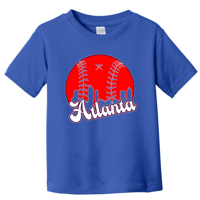 Atlanta Baseball ATL Skyline Toddler T-Shirt