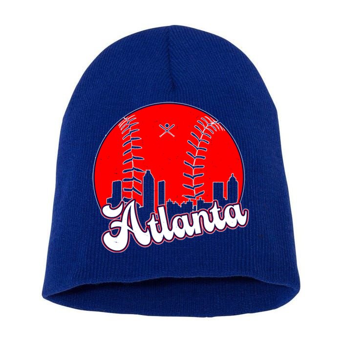 Atlanta Baseball ATL Skyline Short Acrylic Beanie