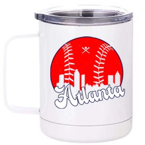 Atlanta Baseball ATL Skyline 12 oz Stainless Steel Tumbler Cup