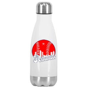 Atlanta Baseball ATL Skyline Stainless Steel Insulated Water Bottle