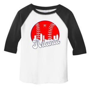 Atlanta Baseball ATL Skyline Toddler Fine Jersey T-Shirt