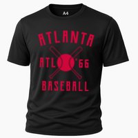 Atlanta Baseball Team Cooling Performance Crew T-Shirt