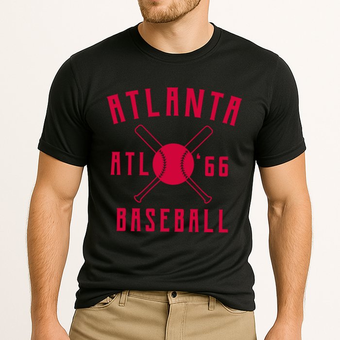 Atlanta Baseball Team Cooling Performance Crew T-Shirt