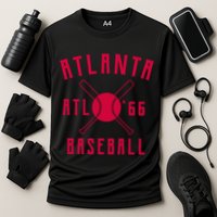 Atlanta Baseball Team Cooling Performance Crew T-Shirt