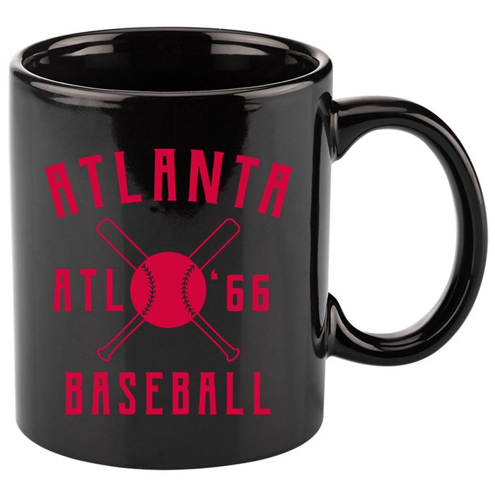 Atlanta Baseball Team 11oz C Handle Ceramic Mug