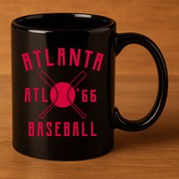 Atlanta Baseball Team 11oz C Handle Ceramic Mug