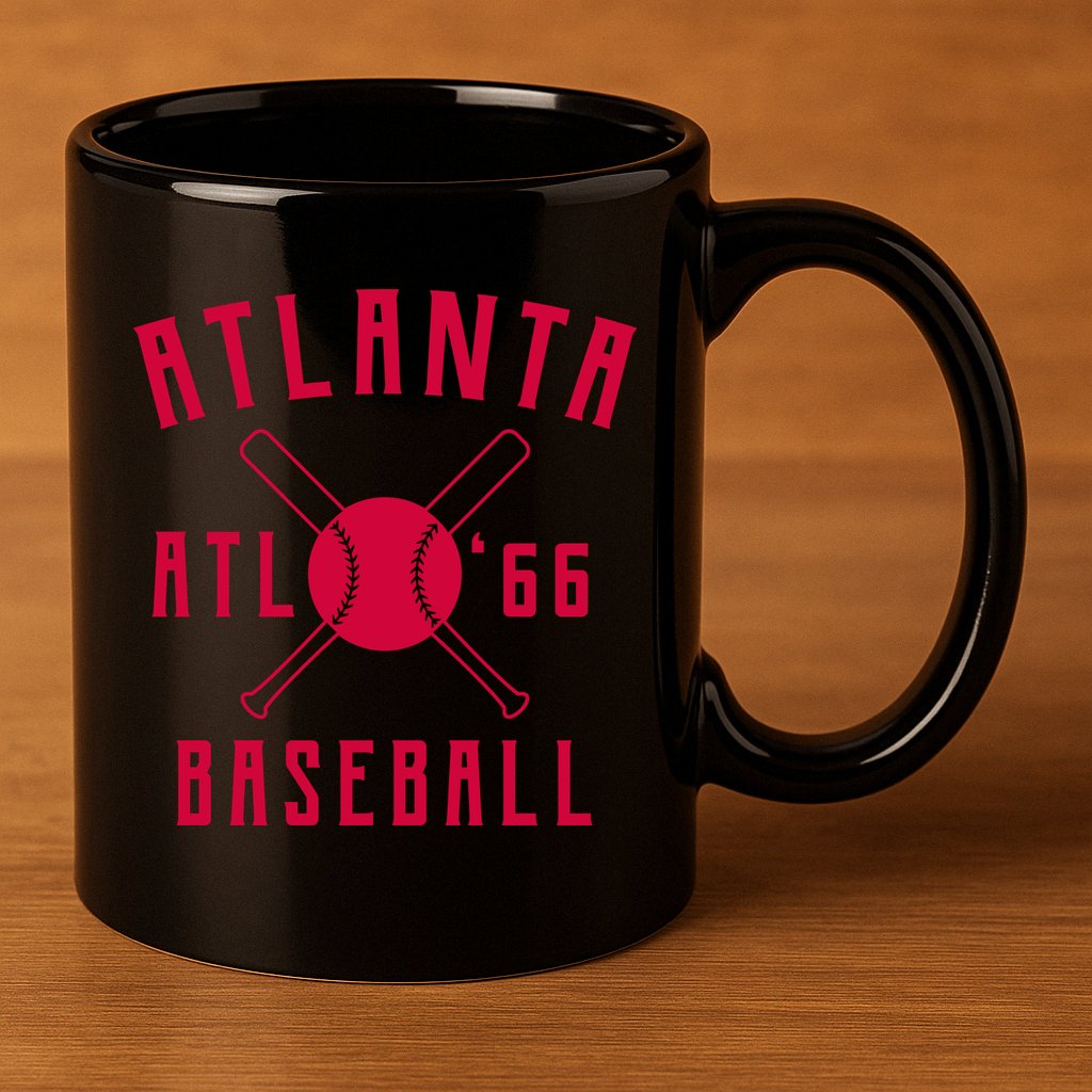 Atlanta Baseball Team 11oz C Handle Ceramic Mug