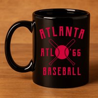 Atlanta Baseball Team 11oz C Handle Ceramic Mug