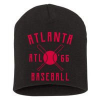 Atlanta Baseball Team Short Acrylic Beanie