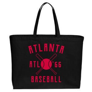 Atlanta Baseball Team Cotton Canvas Jumbo Tote