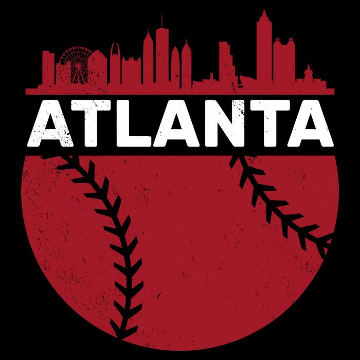 Atlanta Fan Baseball City Youth Performance Sprint T-Shirt