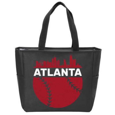 Atlanta Fan Baseball City Zip Tote Bag