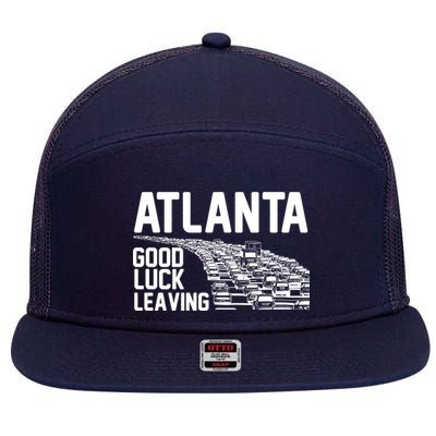 Atlanta Good Luck Leaving 7 Panel Mesh Trucker Snapback Hat