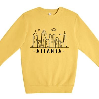 Atlanta Skyline Premium Crewneck Sweatshirt