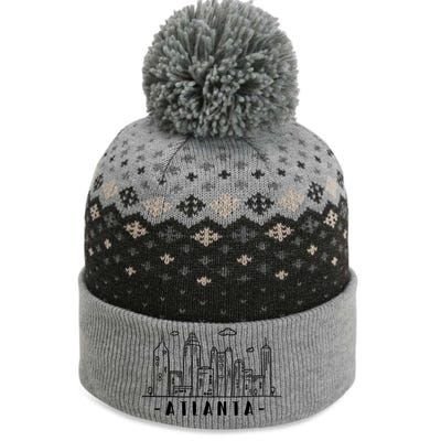 Atlanta Skyline The Baniff Cuffed Pom Beanie