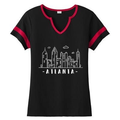 Atlanta Skyline Ladies Halftime Notch Neck Tee