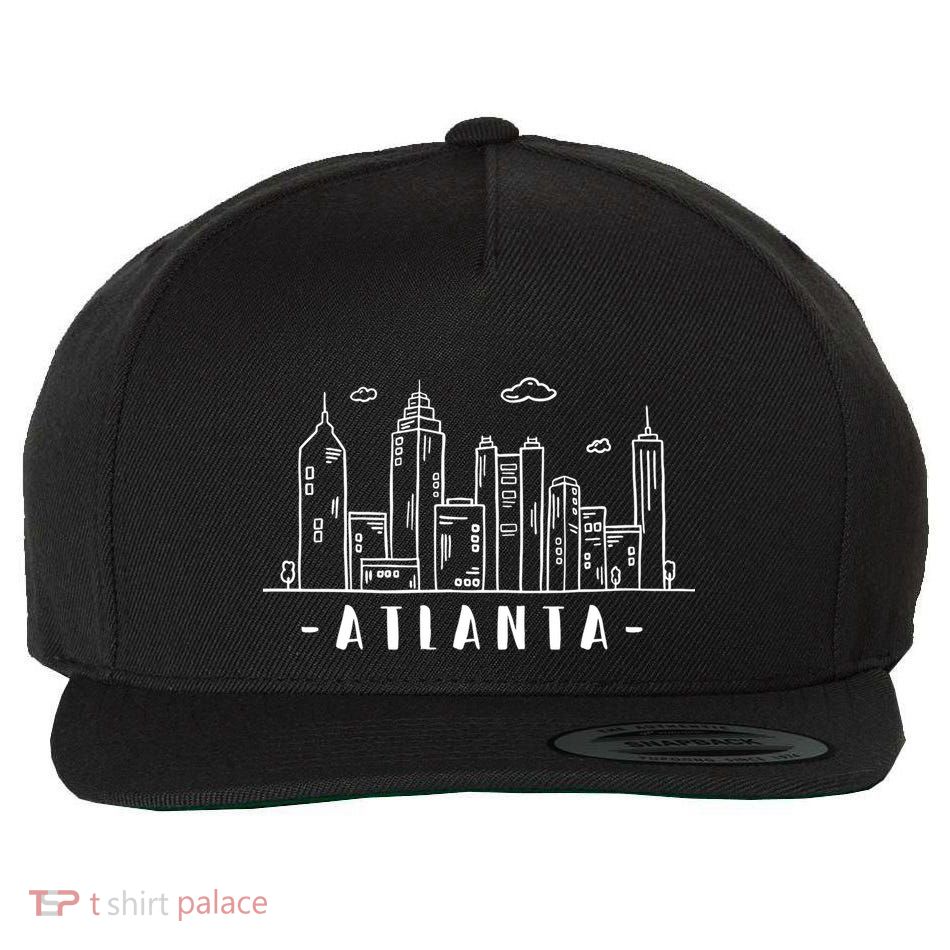 Atlanta Skyline Wool Snapback Cap