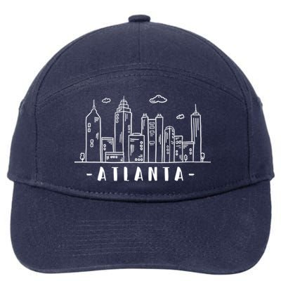 Atlanta Skyline 7-Panel Snapback Hat