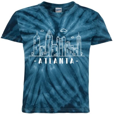 Atlanta Skyline Kids Tie-Dye T-Shirt