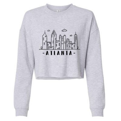 Atlanta Skyline Cropped Pullover Crew