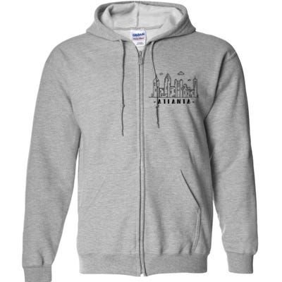 Atlanta Skyline Full Zip Hoodie