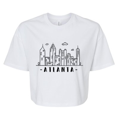 Atlanta Skyline Bella+Canvas Jersey Crop Tee