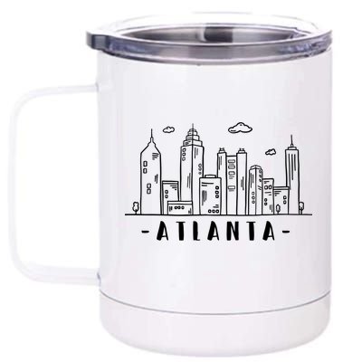 Atlanta Skyline 12 oz Stainless Steel Tumbler Cup