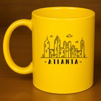 Atlanta Skyline 11oz C Handle Ceramic Mug
