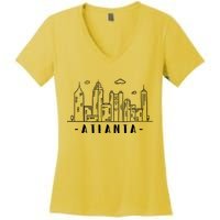 Atlanta Skyline Women's V-Neck T-Shirt