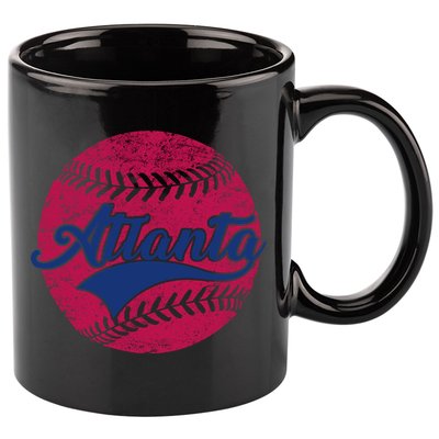 Atlanta Vintage Baseball Fan 11oz C Handle Ceramic Mug