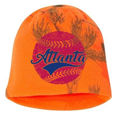 Atlanta Vintage Baseball Fan Kati - Camo Knit Beanie