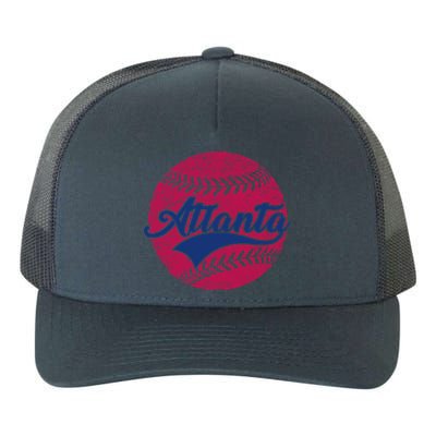 Atlanta Vintage Baseball Fan Yupoong Adult 5-Panel Trucker Hat