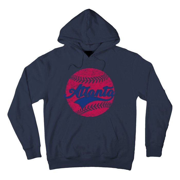 Atlanta Vintage Baseball Fan Hoodie