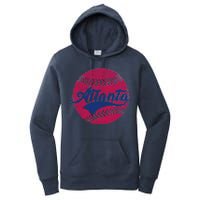 Atlanta Vintage Baseball Fan Women's Pullover Hoodie